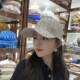 A-6 Summer New Sunshade Baseball Cap Ske Letter Internet Celebrity Casual Shiny Diamond Duckbill Cap Sun Protection Hat for Women Breathable