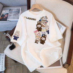 White Short-Sleeve T-Shirt for Women 2025 New Popular Summer Pure Cotton Loose Fit Plus Size Half-Sleeve Trendy Top