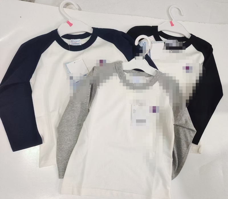 Japanese Original Large C Embroidery Long-Sleeve T-Shirt, Pure Cotton Combed Cotton Fabric, Comfortable, Exquisite Workmanship, Original Packaging with Tags