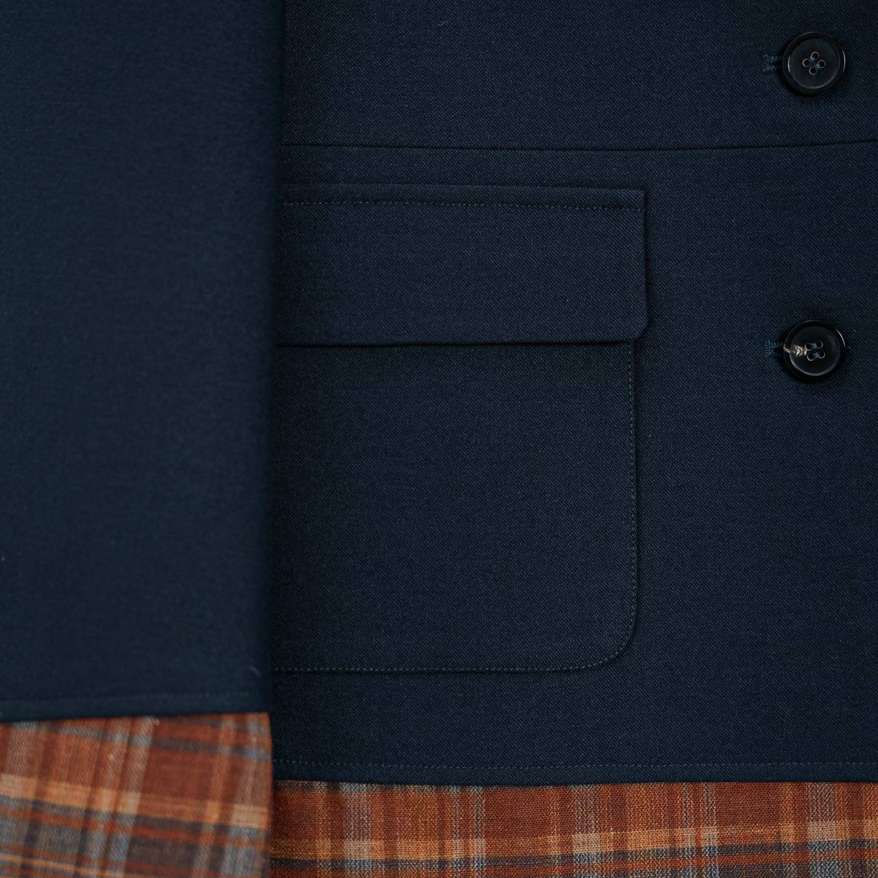 Теперь маткаси CDG девушка плед цвет hit сращивание дизайн смысл пальто костюм 