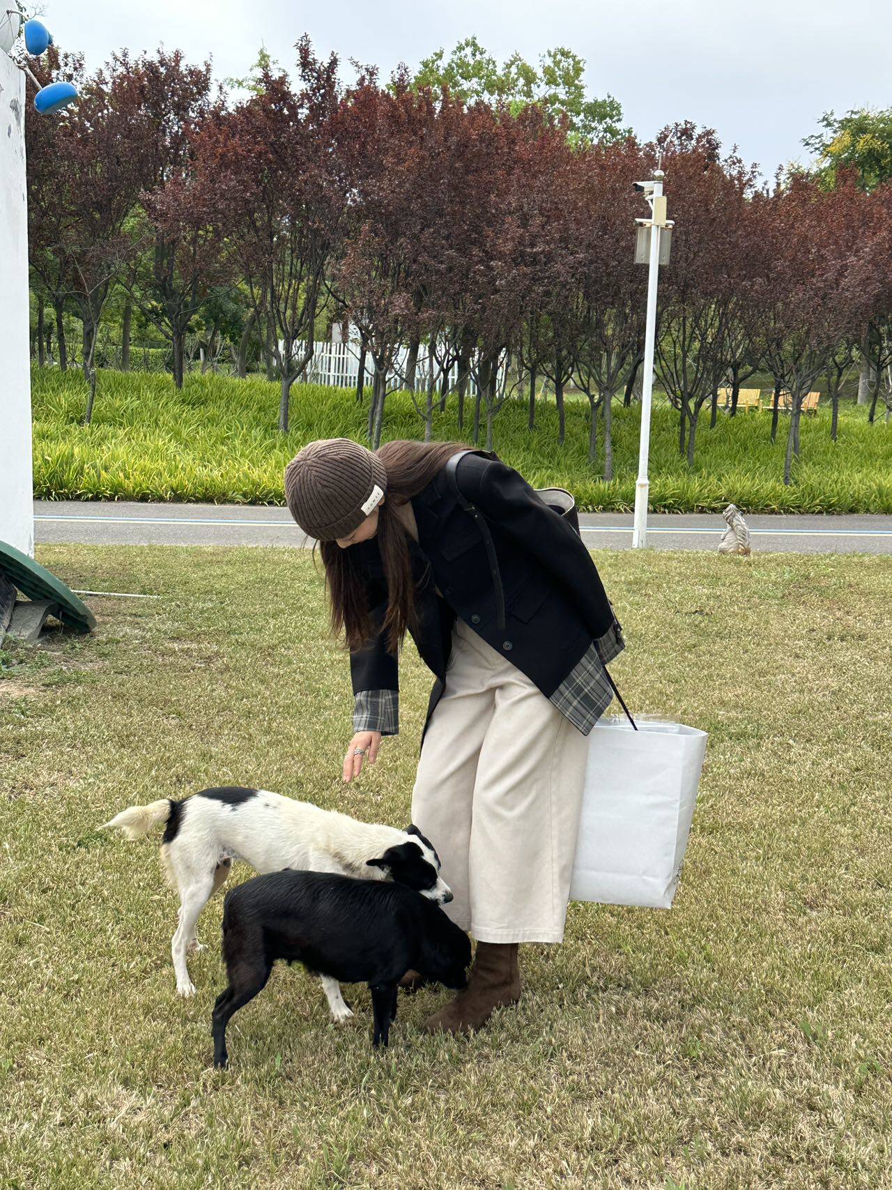 Теперь маткаси CDG девушка плед цвет hit сращивание дизайн смысл пальто костюм 