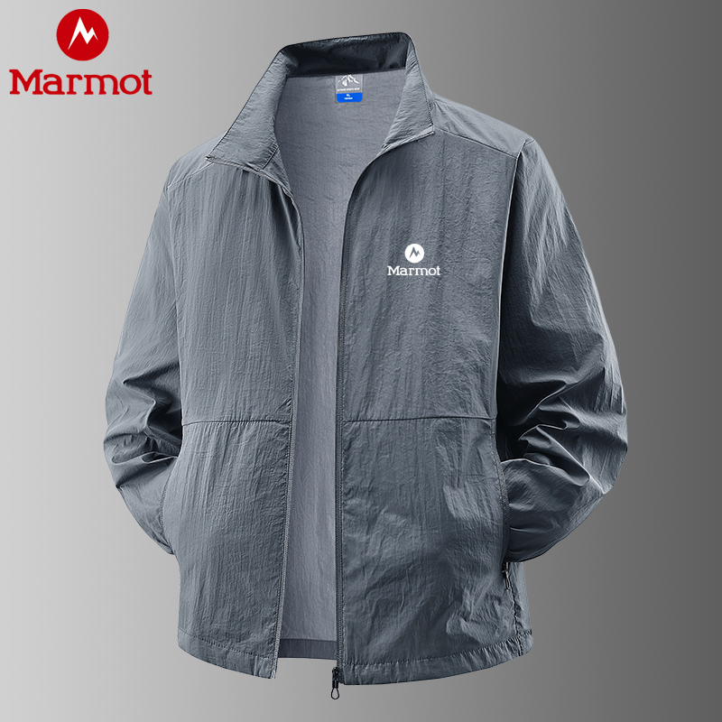 Marmot Men's Summer Ultra-Thin Sun Protection Clothing, Ice Silk Skin Jacket, Uv Protection Stand-Collar Jacket