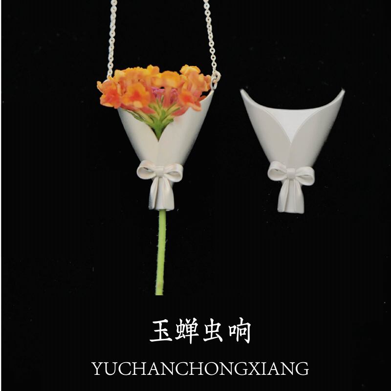 【Jade Cicada Sound】Official Authentic Flower Arrangement Bouquet Brooch Necklace|Long Necklace|Gift for Living Life 【Jade Cicada Sound】Official Authentic Flower Arrangement Bouquet Brooch Necklace|Long Necklace|Gift for Living Life