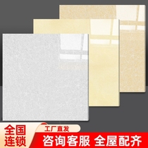 White polycrystalline polished tiles factory direct sales white Pilates tiles white factory white yellow ceramic living room floor tiles gray
