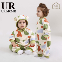 (2 Zone de remise) Remise en magasin Retrait Cupboard Baby Conjoint Clothes A Type Newborn Warm Out To Serve Cream Puffs Ha