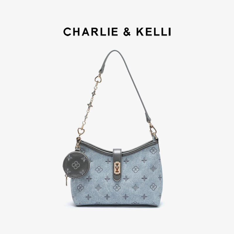 Official Flagship Store Women's Bags 2026 New Monogram Underarm Bag Commuter Denim Shoulder Crossbody Bag Official Flagship Store Women's Bags 2026 New Monogram Underarm Bag Commuter Denim Shoulder Crossbody Bag