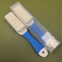 Blue silicone handle wavy super hard and soft bristle brush (with single shot single shot without hair) over 99