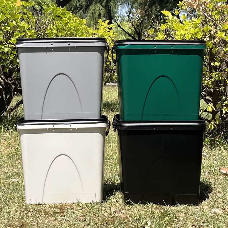 Bioalan 28-Liter Bedding Bucket with Lid, Compost Bin, Plastic Bucket for Collecting and Storing Food Waste, Pet Food Storage Bucket Bioalan 28-Liter Bedding Bucket with Lid, Compost Bin, Plastic Bucket for Collecting and Storing Food Waste, Pet Food Storage Bucket