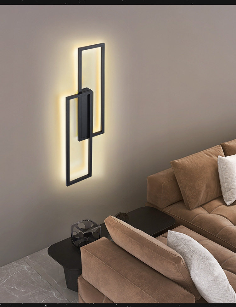 Ресторан люстра 现代简约led壁灯家用卧室床头客厅背景墙灯网红氛围超亮中山灯具 Other home