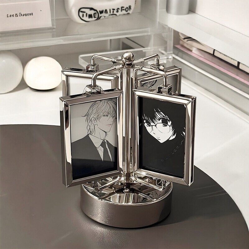 Polaroid Rotating Photo Frame Display Stand Small Card Display Rack High-End DIY Photo Frame Creative Ornament