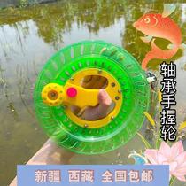 Xinjiang Tibet new kite string wheel adult kite hand wheel silent childrens bearing kite string disc plastic
