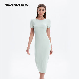 WANAKA美利奴羊毛Rome运动连衣裙丝滑亲肤都市通勤柔软透气修身女