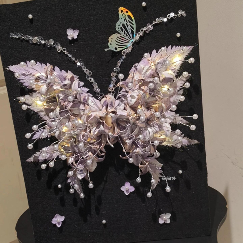 High-Quality Butterfly Photo Frame Ornament, DIY Material Kit, Artificial Flowers, Birthday Gift for Friends and Besties High-Quality Butterfly Photo Frame Ornament, DIY Material Kit, Artificial Flowers, Birthday Gift for Friends and Besties