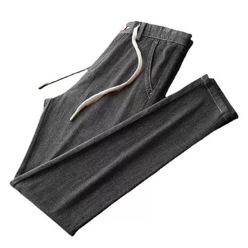 Полу упругое легкое освещение роскошные антицветные джинсы для мужчин осенью