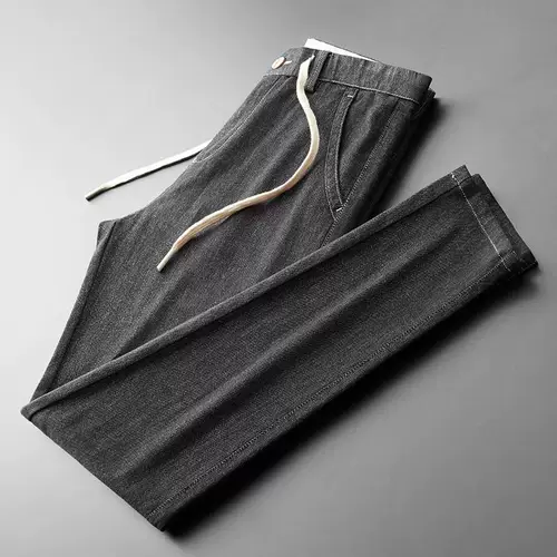 Полу упругое легкое освещение роскошные антицветные джинсы для мужчин осенью