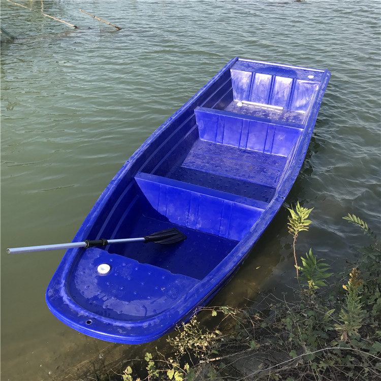 Plastic boat double layer thickened cattle fascia plastic small boat fishing boat fishing boats Boat Fishing Boats with Accessories Motors-Taobao