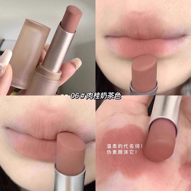 бумажная маска guapis girl正品雾面唇釉 持久粉嫩裸色系韩妹风格口红