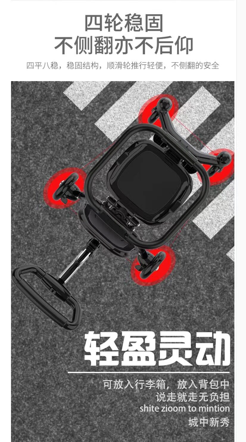 Трехколесный велосипед 婴幼儿推车溜娃神器四轮推车小孩手轻便可坐可折叠宝宝遛娃神器 No brand