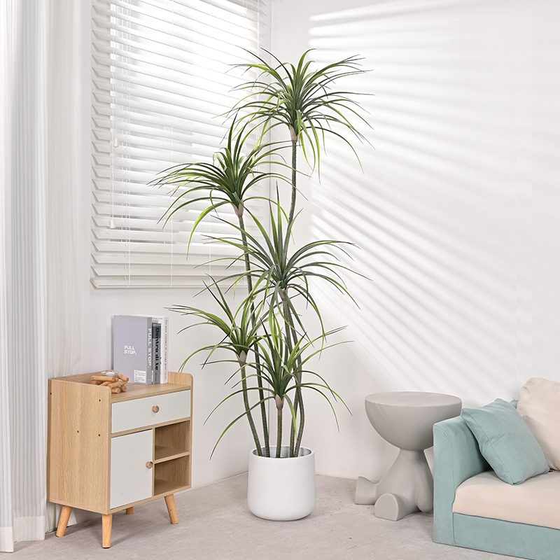 Simulated Dragon Blood Tree, High-End Light Luxury Artificial Green Plant, Indoor Living Room Large Floor-Standing Potted Plant Decoration, Artificial Plant Simulated Dragon Blood Tree, High-End Light Luxury Artificial Green Plant, Indoor Living Room Large Floor-Standing Potted Plant Decoration, Artificial Plant