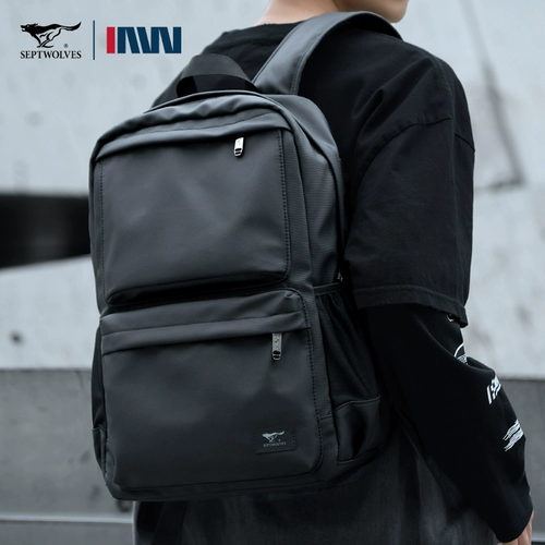 Septwolves, мужская трендовая сумка для путешествий для отдыха, ноутбук, школьный рюкзак, водонепроницаемая сумка