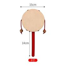 Baby beat drum nostalgic Chinese style wooden oversized hand drum rattle