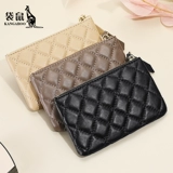 Кенгуру, бумажник, сумка через плечо, изысканный кошелек, картхолдер с молнией, сумка с петлей на руку, в стиле Шанель, из натуральной кожи