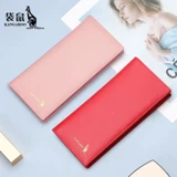 Кенгуру, длинный бумажник, кожаная модная сумка через плечо, изысканный стиль, из натуральной кожи