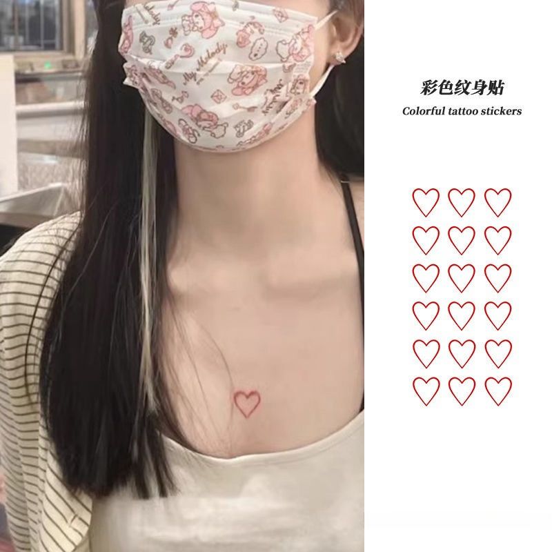 New Red Little Heart Pure Lust Style Influencer Picks Waterproof Long-Lasting Tattoo Sex ins Finger New Red Little Heart Pure Lust Style Influencer Picks Waterproof Long-Lasting Tattoo Sex ins Finger