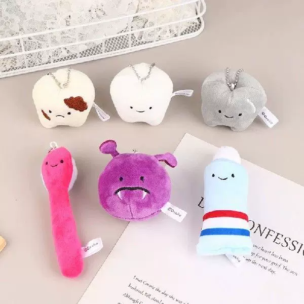 Cute Fun Plush Doll Toy Cartoon Stuffed Tooth Toothpaste