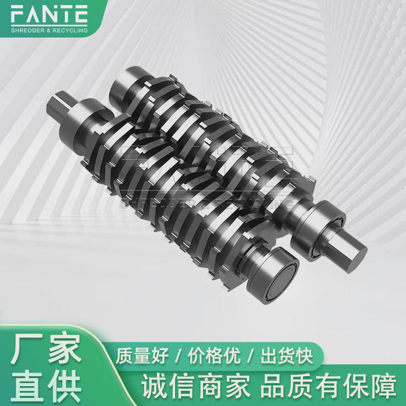 Hot selling double shaft shredder case waste cans plastic metal electronic waste plastic shredder case