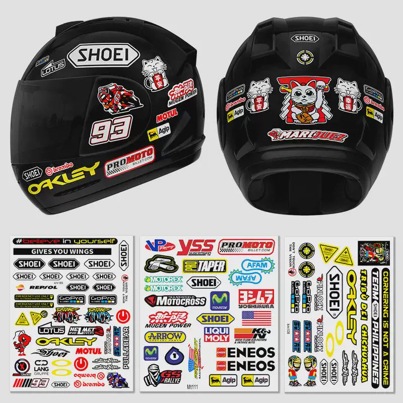 AGV Shoei шлем бумага водонепроницаемость отражение мотоцикл модификация LS2 печать печать ARAI линза kyт наклейка цветок