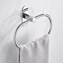 No punching bathroom towel ring stainless steel towel hanging towel ring bath towel ring bathroom round towel rack Danle