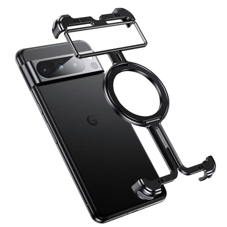 Oatsbasf Rimless Metal Frame MagSafe Kickstand High End Premium – 9, 9 Pro, 9 Pro XL Google Pixel Phone Case