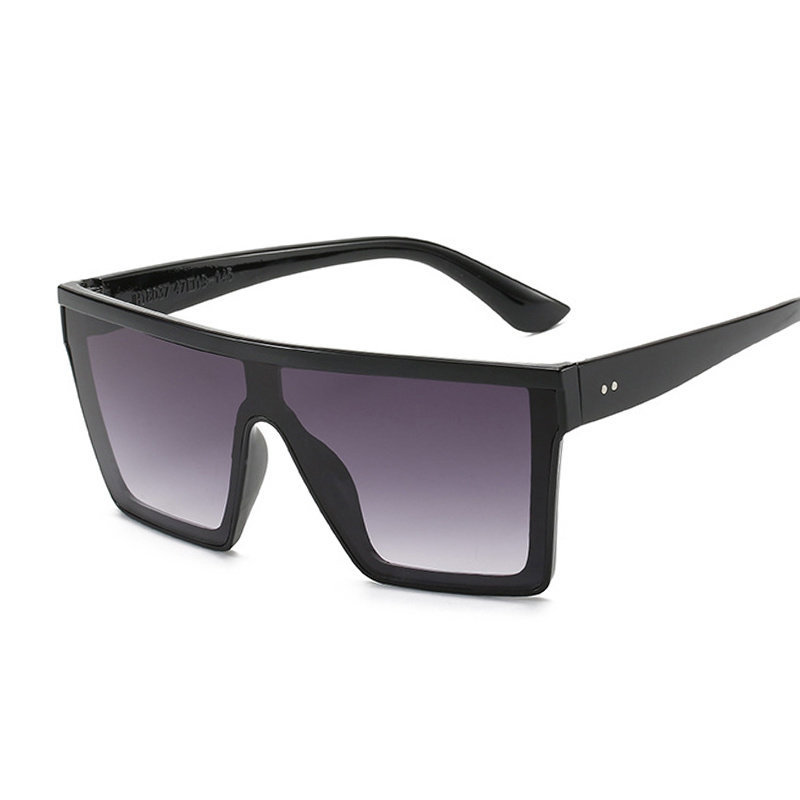 Oversized Sunglasses Woman Big Frame Square Gradient Lens Su