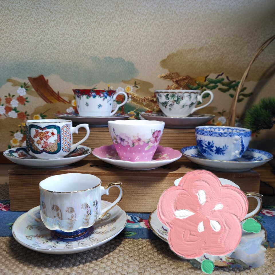 日本瀨戶燒中島翁助作咖啡杯套組售出不退不換