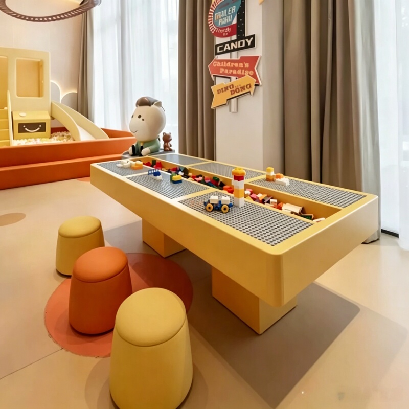 Sales Office Children's Area Table and Chair Set, Bookstore Mezzanine Study, Reading and Painting Table, Library Early Education Furniture Sales Office Children's Area Table and Chair Set, Bookstore Mezzanine Study, Reading and Painting Table, Library Early Education Furniture