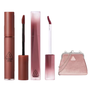 礼物3CE丝绒唇釉升级 口红哑光滋润裸色橘彩妆女闺蜜送礼