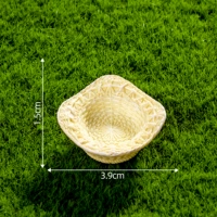 2 # желтая корзина с фруктами, бамбуковая корзина, 28 стилей