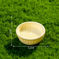 18 # желтая круглая бамбуковая корзина, 28 стилей