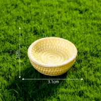 22 # желтая маленькая круглая бамбуковая корзина, 28 стилей