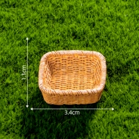 5 # коричневая квадратная бамбуковая корзина, 28 стилей