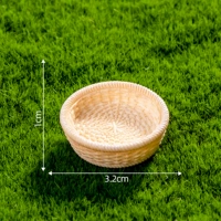 19 # кремово-белая круглая бамбуковая корзина, 28 стилей