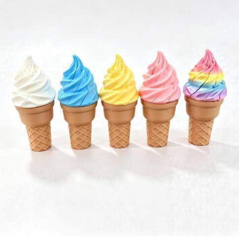 3D Printed Ice Cream Creative Stretchable Stress-Relief Gadget Fun Mcflurry Cone Prank Toy to Tease Friends