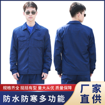 Blue new spring and autumn ready-to-work suits for men and women long-sleeved breathable and comfortable work clothes summer short-sleeved suits