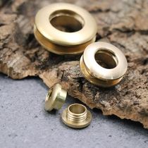 Pure copper air eye button brass eye button twist hollow screw button diy handmade leather goods luggage accessories in stock