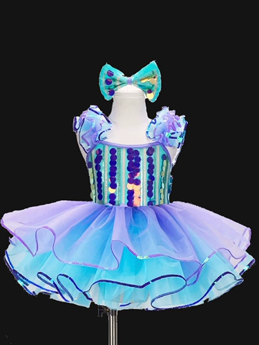 Детский костюм, милые блестки для ногтей, наряд маленькой принцессы для раннего возраста, юбка-пачка