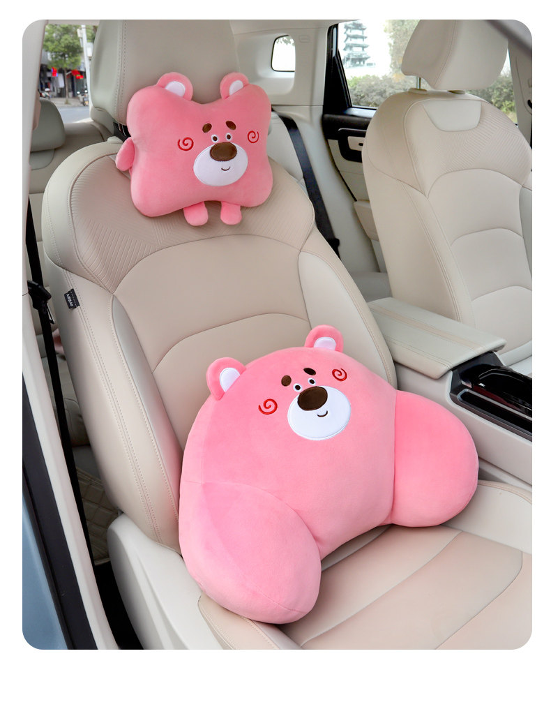 Car Lumbar Support Cushion for Driver's Seat, Headrest and Lumbar Support Pad, Popular Online, for Women, Driving Waist Protection Gadget