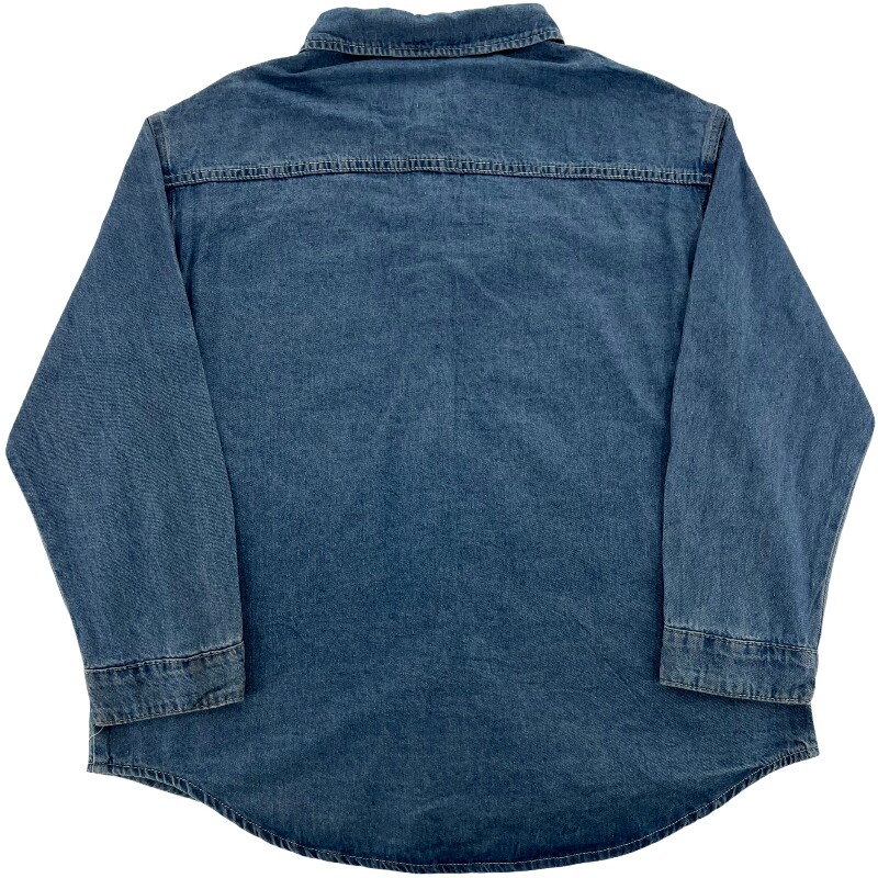 Джинсовая рубашка vintage古着美式复古阿美咔叽水洗做旧长袖日系牛仔衬衫男女n2