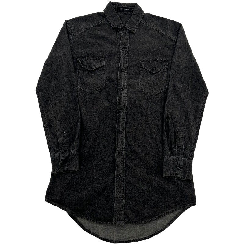 Джинсовая рубашка vintage古着美式复古阿美咔叽水洗做旧长袖日系牛仔衬衫男女n2