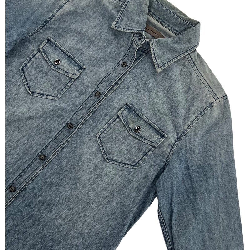Джинсовая рубашка vintage古着美式复古阿美咔叽水洗做旧长袖日系牛仔衬衫男女n2